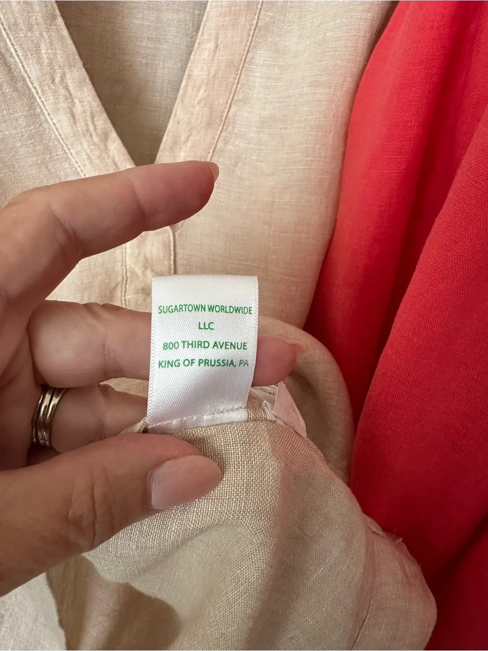 Lilly Pulitzer Soft Linen V-Neck Blouse